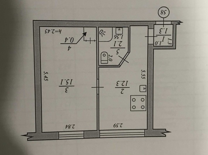 Продам 1 ком.кв.ул.Ю.Савчкеко(верх). - фото 1