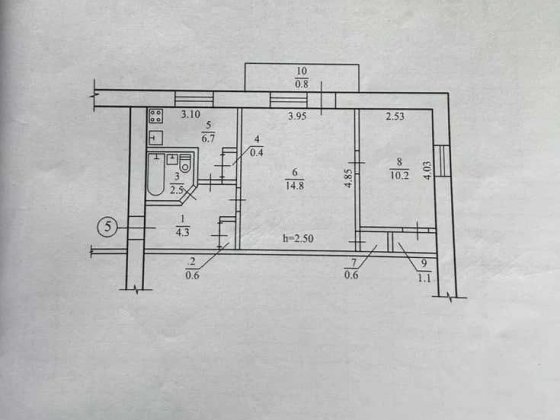 Продам 2к квартиру Гагаріна/Науки/Підстанція/Дафі Днепр