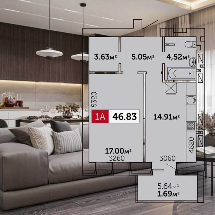 Продам Однокімнатну в Новобудові , з Автономним Опаленням - фото 1