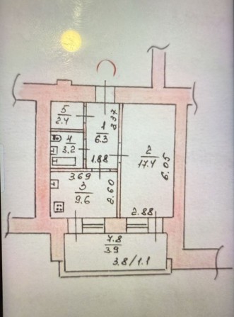 Продам однокімнатну  1-к квартиру 44м² (ВЛАСНИК) - фото 1