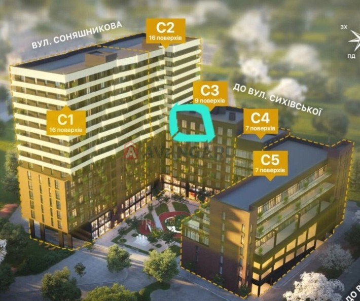 Продаж 1 кім. квартира ЖК Auroom Solar - фото 1