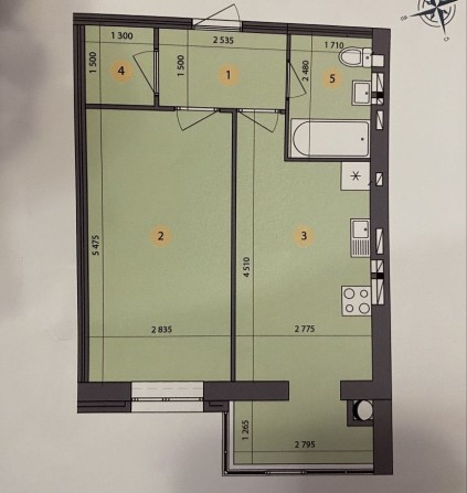 Квартира В ЖК Ковалёвский 6 - секция - фото 1