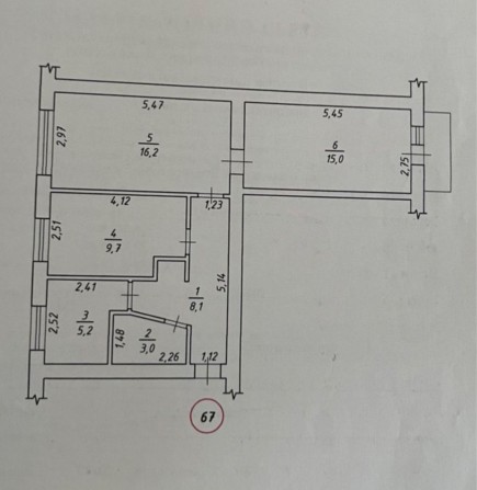 Продам 3 кім. Квартиру.вул Шатіла - фото 1