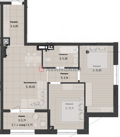 Продаж 2-кімнатної квартири з лоджією в ЖК «Кленовий двір» - фото 1