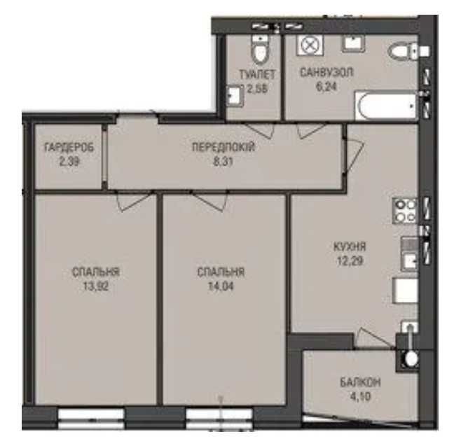 Продам Двокімнатну Квартиру в Центрі - Новобудова - фото 1