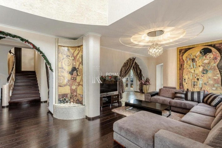 Оренда будинок Петропавлівське 6к355м2 Гараж Сауна Гардероб Басейн Сад - фото 1