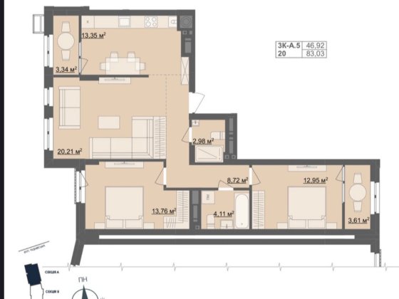 Продам 3 кімнатну квартиру в ЖК Рівер Сіті Житомир