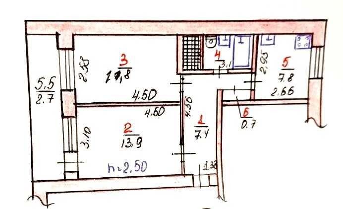 продам 2 к\к вул Ігоря Бедзая,3\9 цегла,вікна на 2 стор,велика лоджа - фото 1
