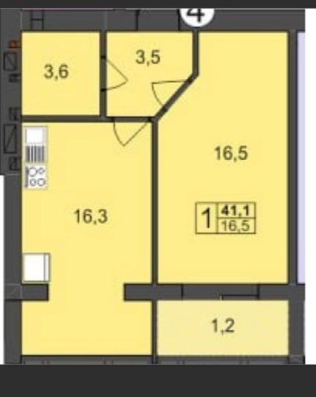 Продам 1 кімнатну квартиру - фото 1