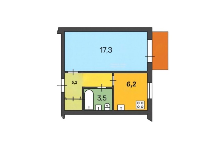 ‼️ Вигідно! 1 кімнатна кв вул. Історична, 4/9 - фото 1