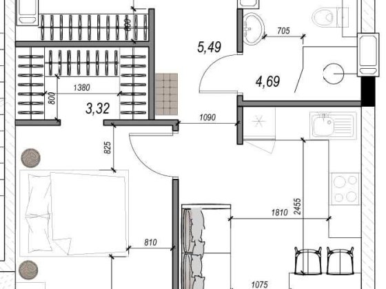 Манхеттен ЖК 44м панорамные окна восток, двор, боковой вид море