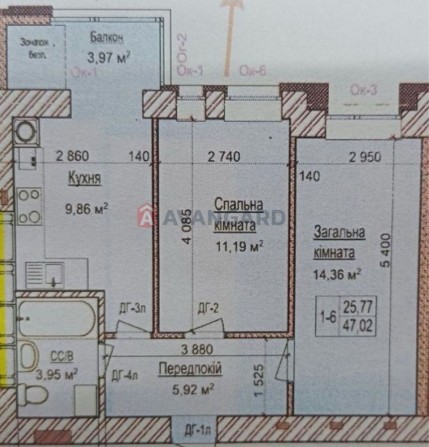 Двокімнатна квартира від власника - фото 1