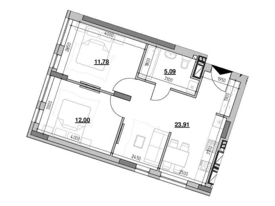 2 кімнатна квартира БЕЗ КОМІСІЇ Вул.Шевченка 1574$ кв.м Львов