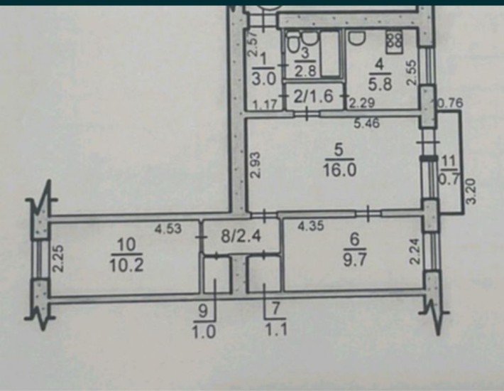 Продаю 3 квартиру Космонавтов Рассвет 56 метров в стадии  ремонта - фото 1