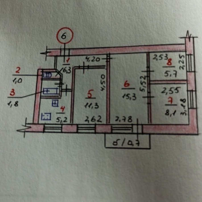 Продаю 4-х к.кв.поселок Полигон, 5 км. от города - фото 1