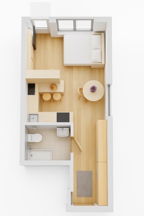 Пропонується квартира 22.2м2 у КБ "Моя Баварія" під чистову - фото 1