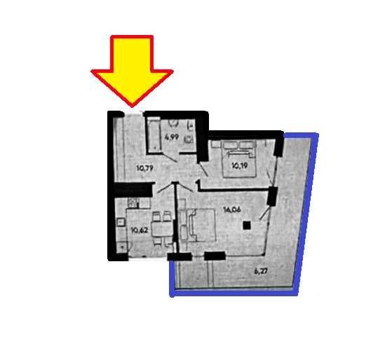 Продаж 2-кім. квартири. вул. Зелена-Раковського-бл. Центр FIVE ADDRESS - фото 1