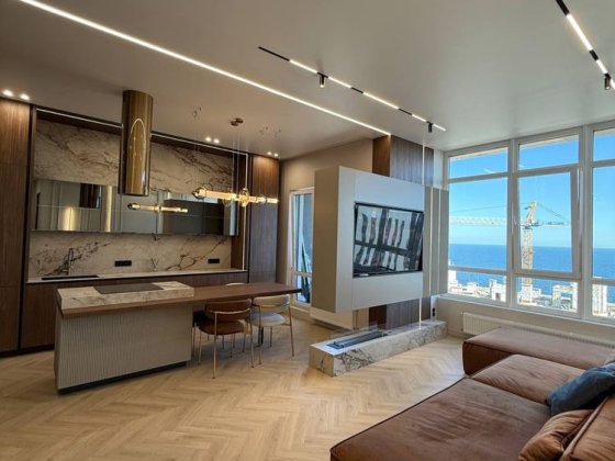 Эксклюзивная Дорогая квартира в ЖК Атмосфера с видом на море