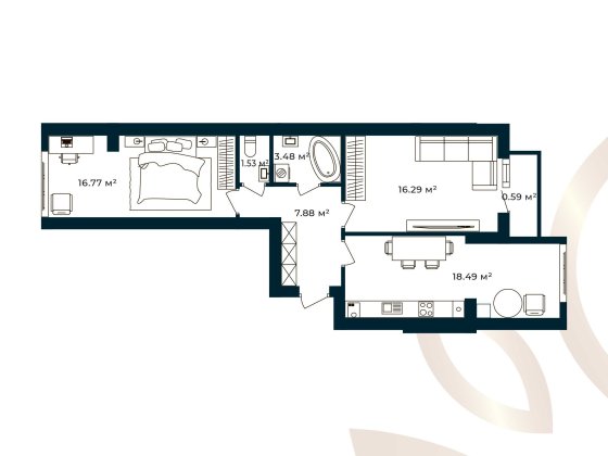 Від ЗАБУДОВНИКА 2к квартира Європейські Липки 64м² кредит, розстрочка Софиевская Борщаговка