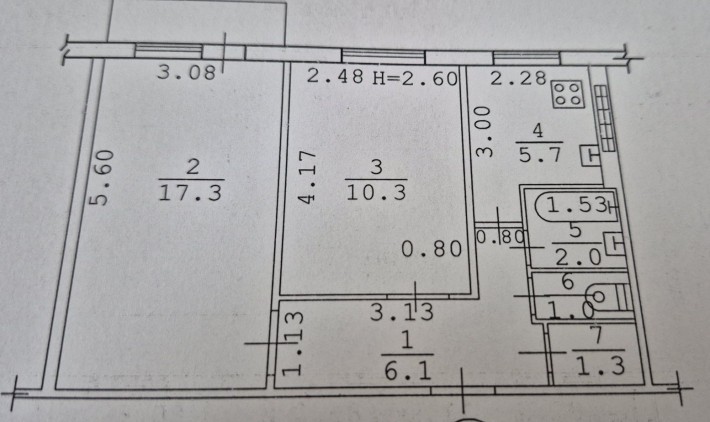 Продам 2 -х. кімнатну квартиру на молдованкі  центр! - фото 1