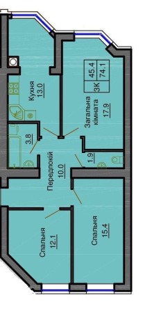 3 к квартира ,ЖК Софія Сіті дім готовий - фото 1