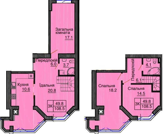 Документи!!! Ключі!!! Дворівнева квартира в ЖК Резиденції - фото 1