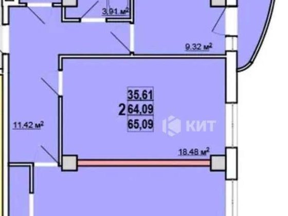 2к. 65м2 ЖК Макеївська(Одесская, ЖК Макеевская, Качановская,17) 121577 Харьков