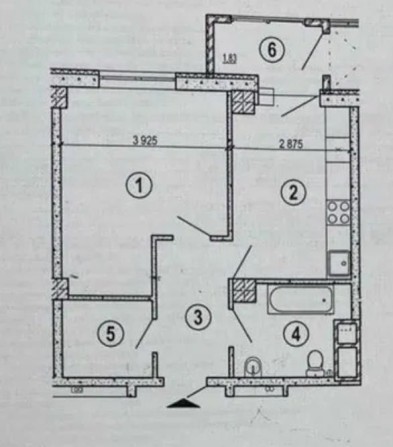 ЖК Меридиан!!! Продам 1 комнатную квартиру 44м2 VW - фото 1