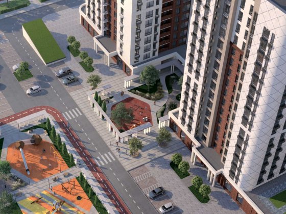 2х комн. 54 кв.м. в новом ЖК на Грушевского, рассрочка, без комиссии