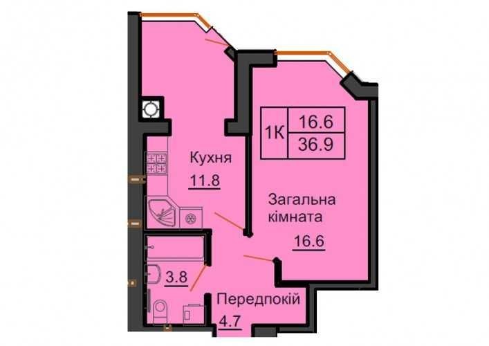 ‼️ Продам чудову 1к квартиру 36,9м2 Софія Резиденс  Резиденція - фото 1