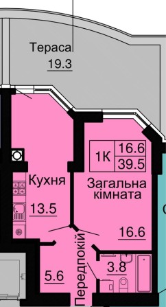 Квартира з терасою. ЖК Софія Клубний. - фото 1