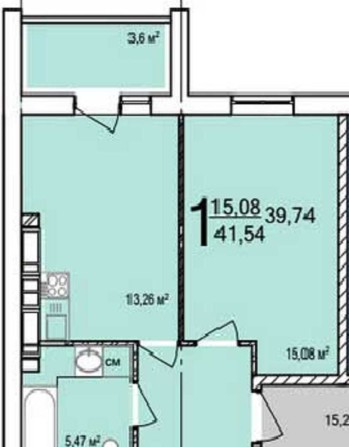 ЖК ПТИЧКА  продам  1-комн квартира 42м2 MV - фото 1