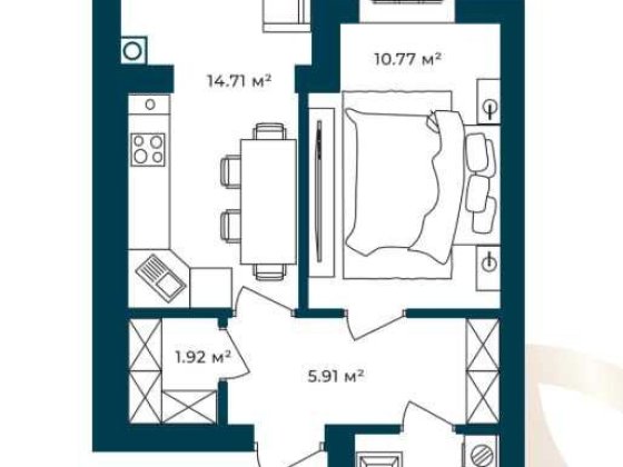 Однокімнатна квартира під єОселю ! Мінімальне оформлення! Софіївська Борщагівка