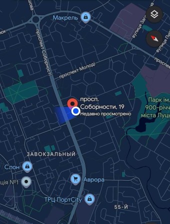 Соборності 19. Студія + окрема кімната. Довгострокова, власник - фото 1
