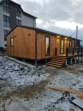 Каркасний будинок 54 м2 з двома терасами Ціна під ключ - фото 1