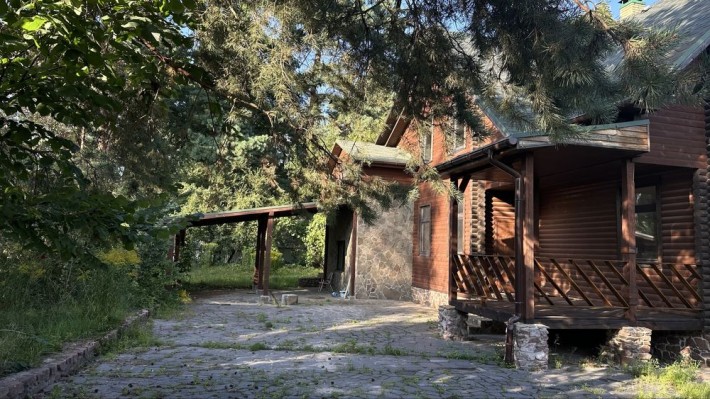 Козин, будинок біля річки в стилі шалє посеред дорослого ландшафту - фото 1