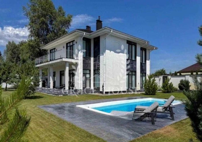 Продажа нового дома с бассейном в закрытом городке Конча-Заспа Козин - фото 1