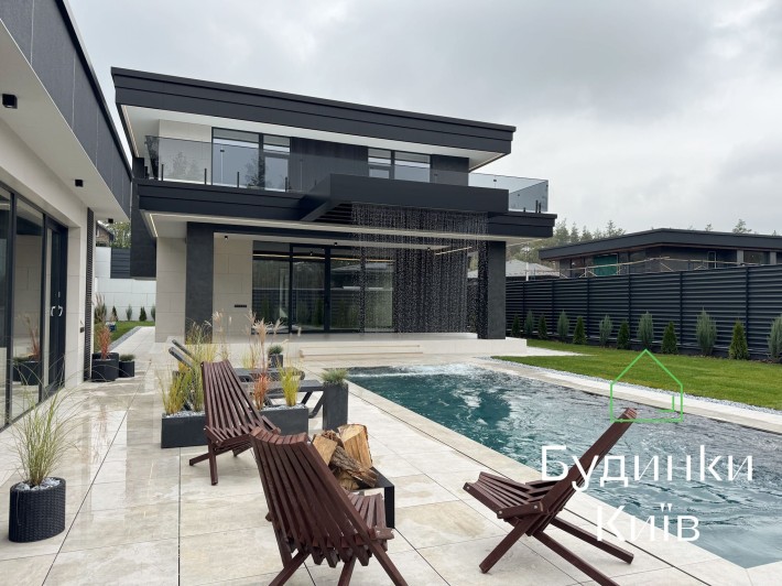 КМ Нова Ходосівка  будинок ВОДОСПАДОМ посеред соснового лісу - фото 1