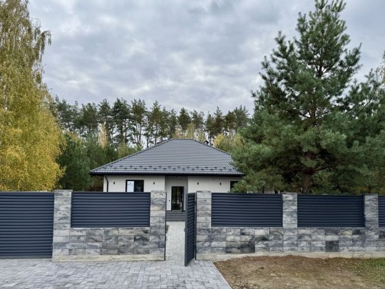 Сучасний одноповерховий будинок 130 м, 14 сот. ліс, Дмитрівка (Куба) Дмитровка
