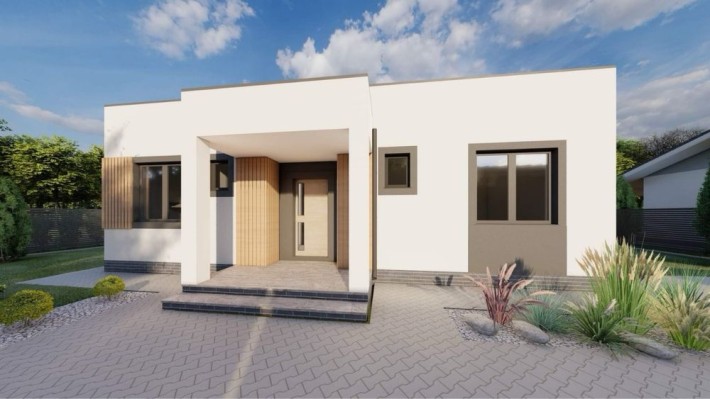 Будинок 100м2! +навіс під 2 авто! - фото 1