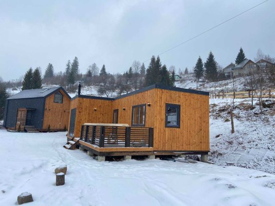 Під ключ 700$/м2 ‼️Каркасний будинок 40 м2 з двома терасами Славское