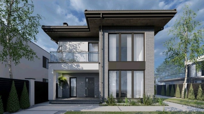 Дом в Червоном Хуторе. 4 сотки.  Городские коммуникации - фото 1