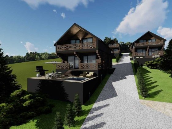 Будиночки в Микуличині — дикий зруб Ивано-Франковск