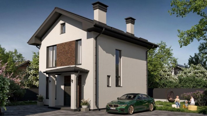 Будинок, 104м2, 3,3сотки, центральні комунікації - фото 1