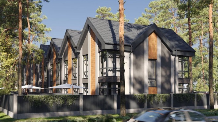 Кутовий таунхаус в Бучі, вул.Качинського - фото 1