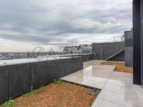 Пентхаус Новопечерские Липки 240 м2 Драгомирова 2 террасы стиль лофт Киев