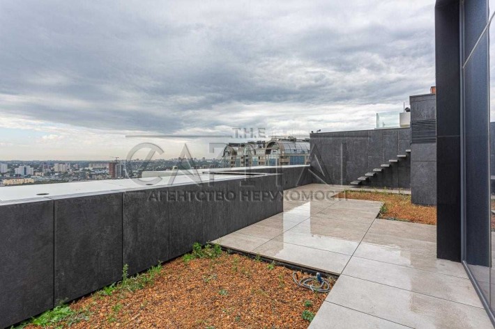 Пентхаус Новопечерские Липки 240 м2 Драгомирова 2 террасы стиль лофт - фото 1