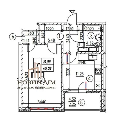 БЕЗ % ЖК Навігатор 2, 1к, 45,05м2, 18/24пов,єОселя,єВідновл. ТЕРМІНОВО - фото 1
