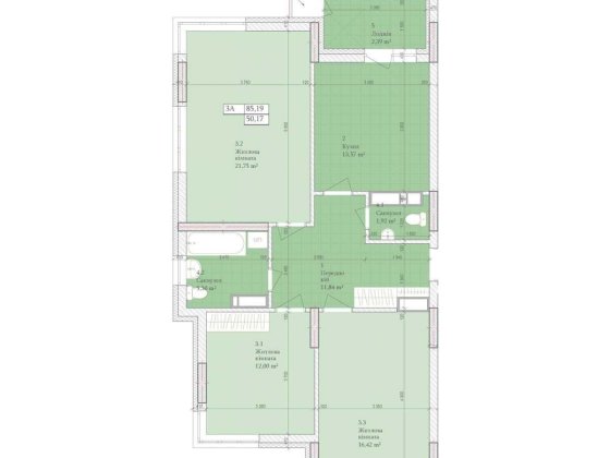 Видова квартира у новобудові Киев