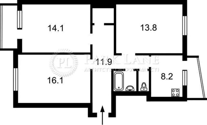 Продаж 3х кім квартири 70кв.м. Івасюка 25 метро Мінська - фото 1